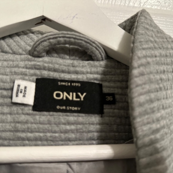 ONLY Gray Blazer Jacket - Size 36 4 Small - Picture 3 of 3